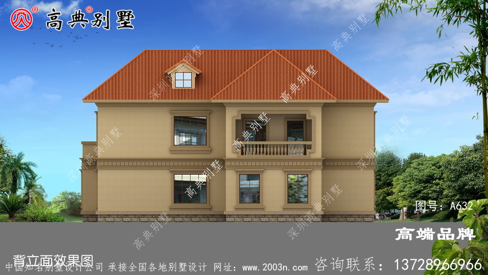漂亮兩層別墅設計圖