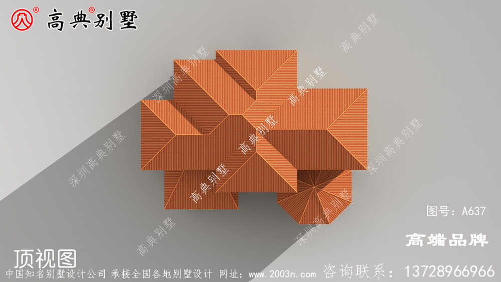 西班牙風格別墅設計圖紙