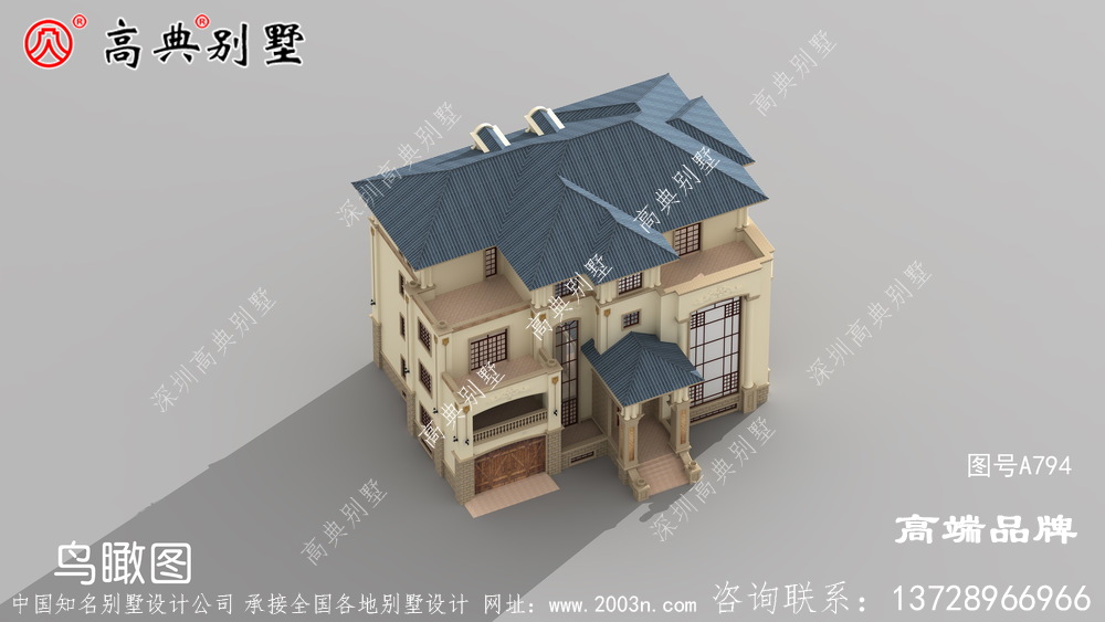 意大利風格四層豪華別墅設計圖