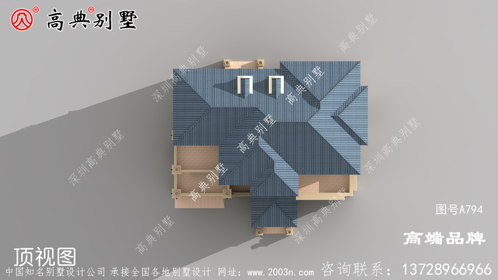 意大利風格四層豪華別墅設計圖