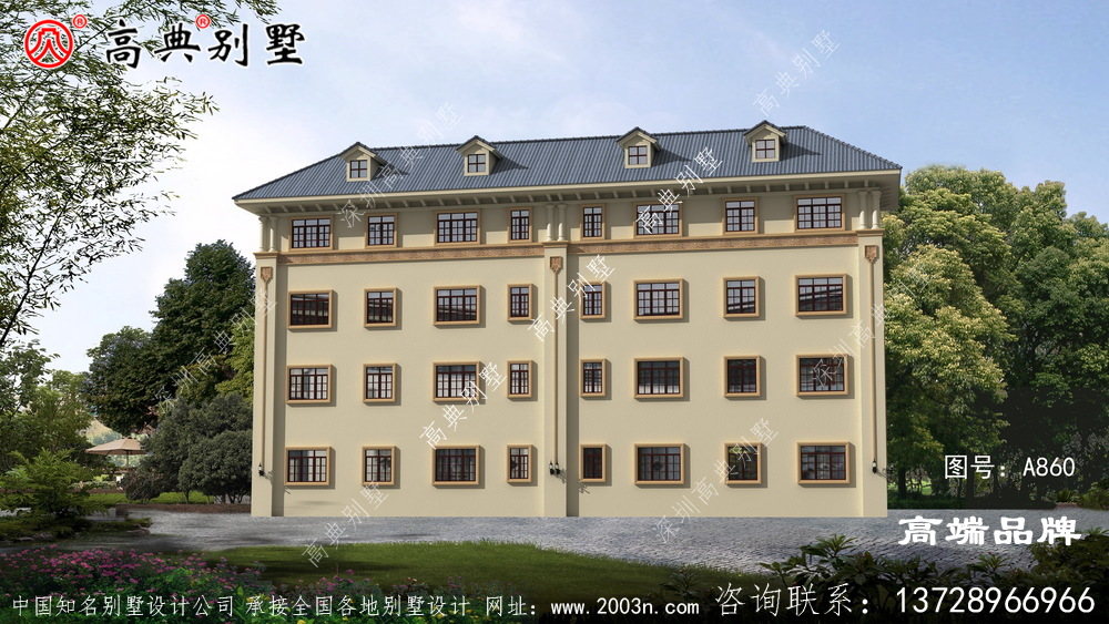 歐式風格雙拼別墅設計圖