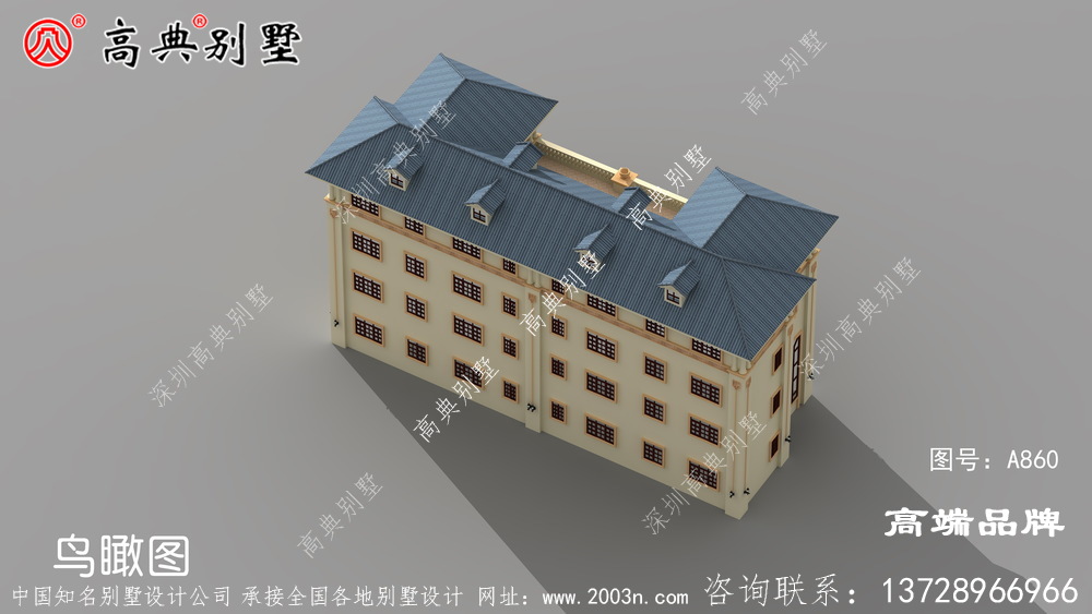 歐式風格雙拼別墅設計圖
