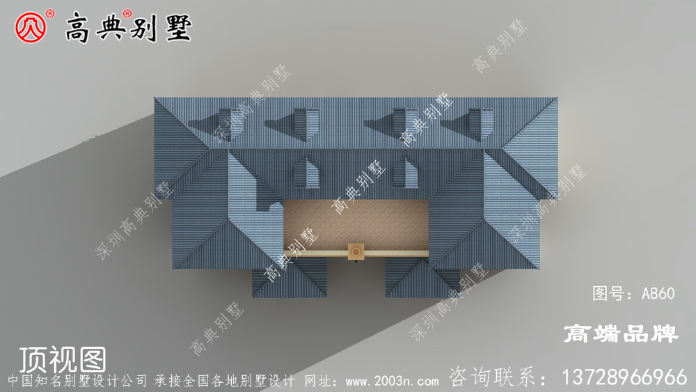 歐式風格雙拼別墅設計圖