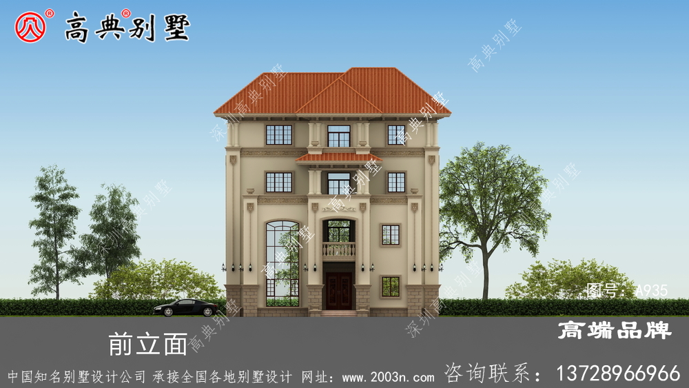 別墅四層樣式圖紙