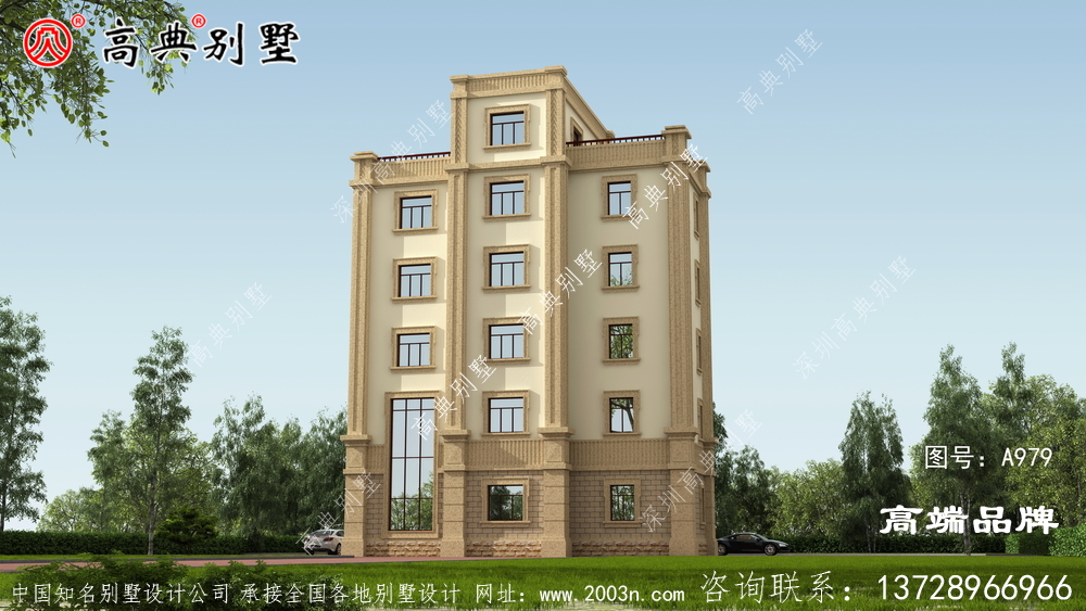 六層歐式別墅設計圖紙