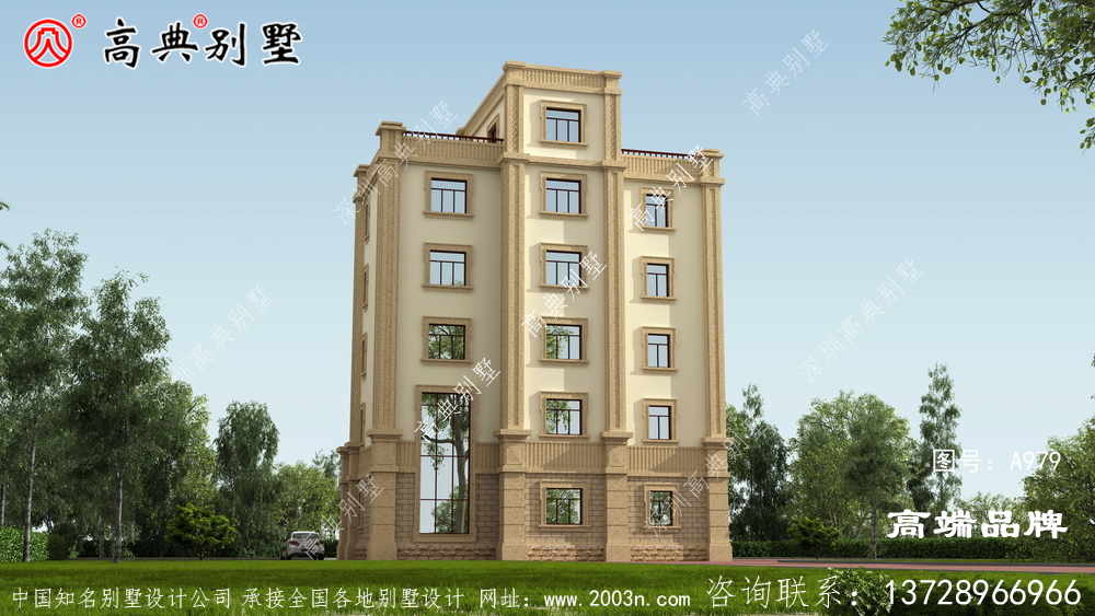 六層歐式別墅設計圖紙