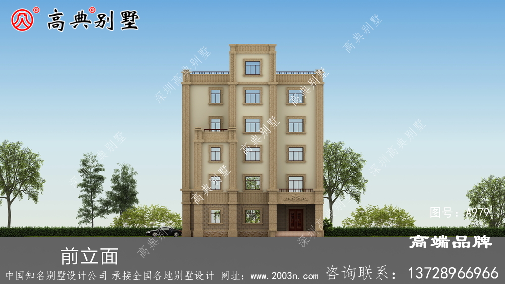 六層歐式別墅設計圖紙