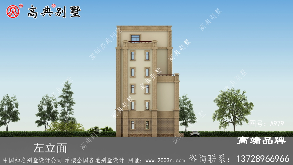 六層歐式別墅設計圖紙