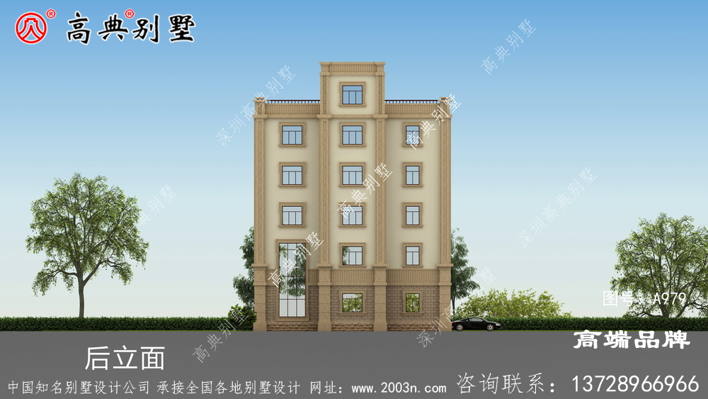 六層歐式別墅設計圖紙