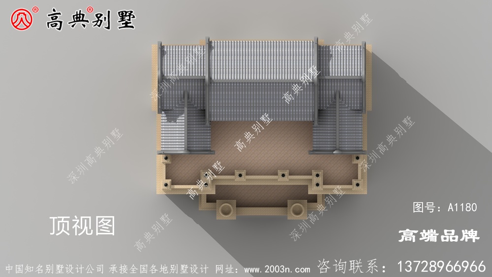 新農村中西合璧七層別墅設計