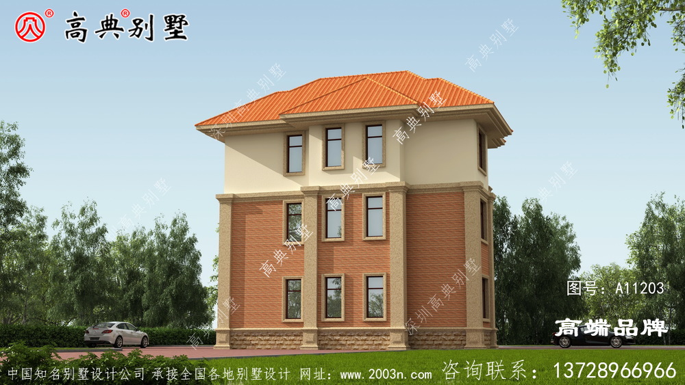 歐式三層別墅設(shè)計圖紙