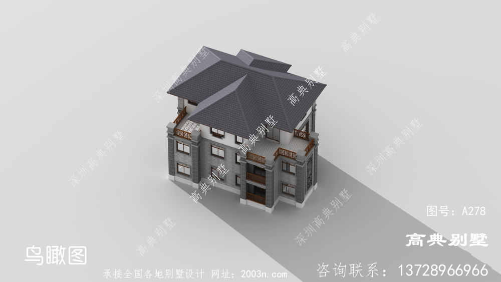 舒適宜居的中式風格新農村小別墅