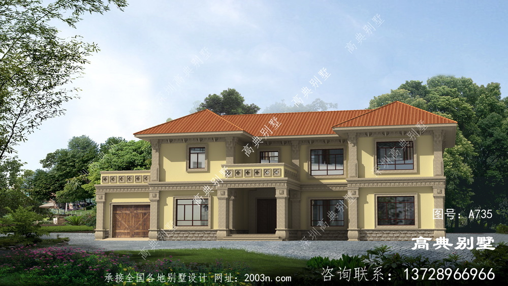 農村兩層別墅的設計圖