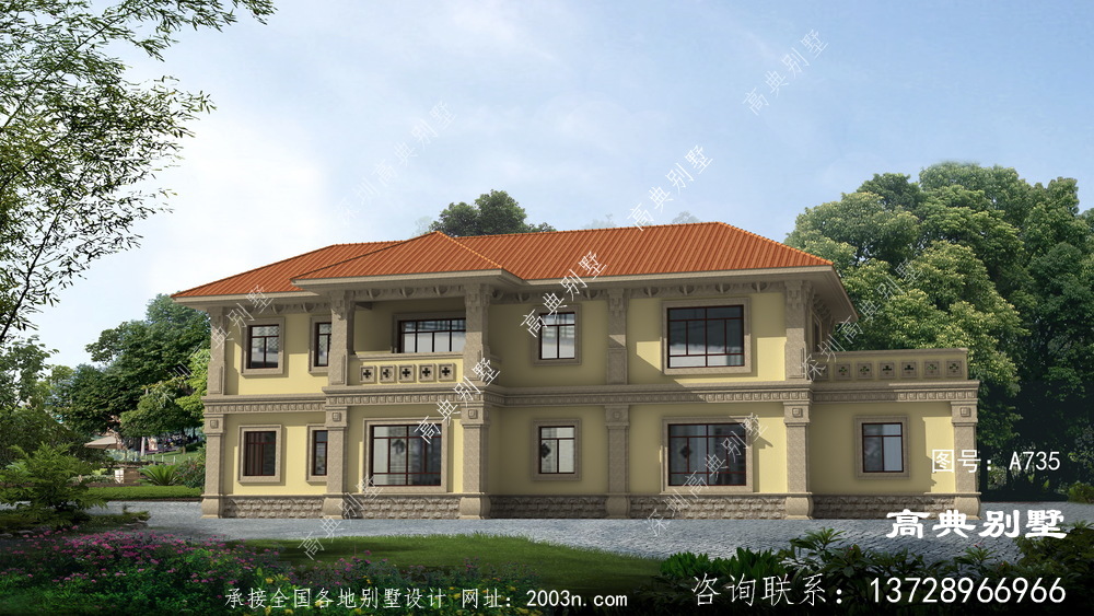 農村兩層別墅的設計圖