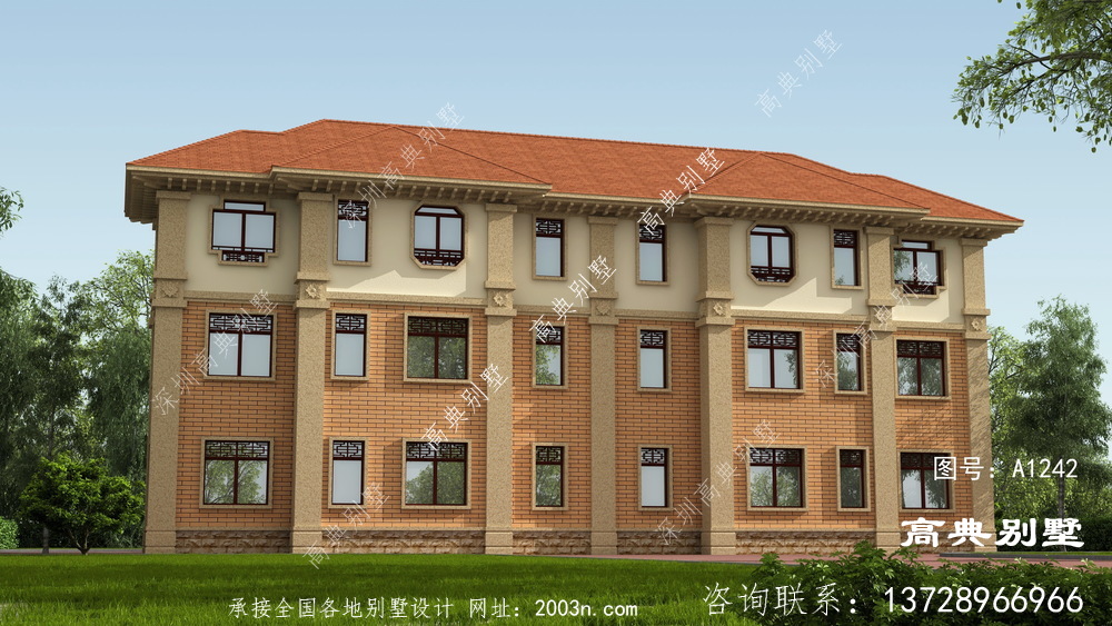 怎么建歐式風格三層雙拼別墅才好看？