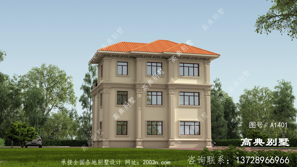 如何建一棟經(jīng)濟型空間又大的歐式三層別墅呢？