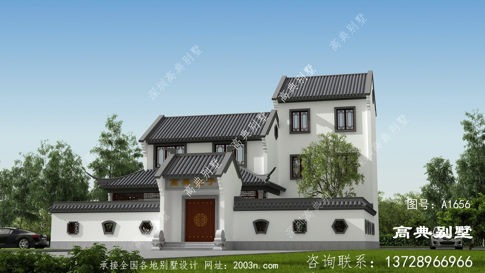 返鄉建一棟中式庭院別墅，遠離喧囂鬧市