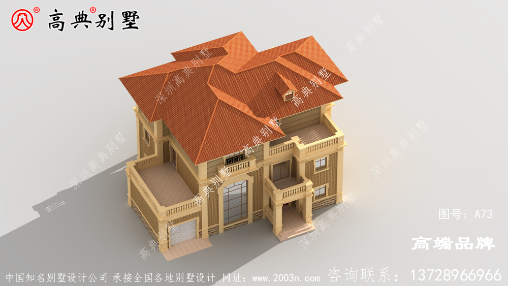 經典歐式別墅外觀設計圖