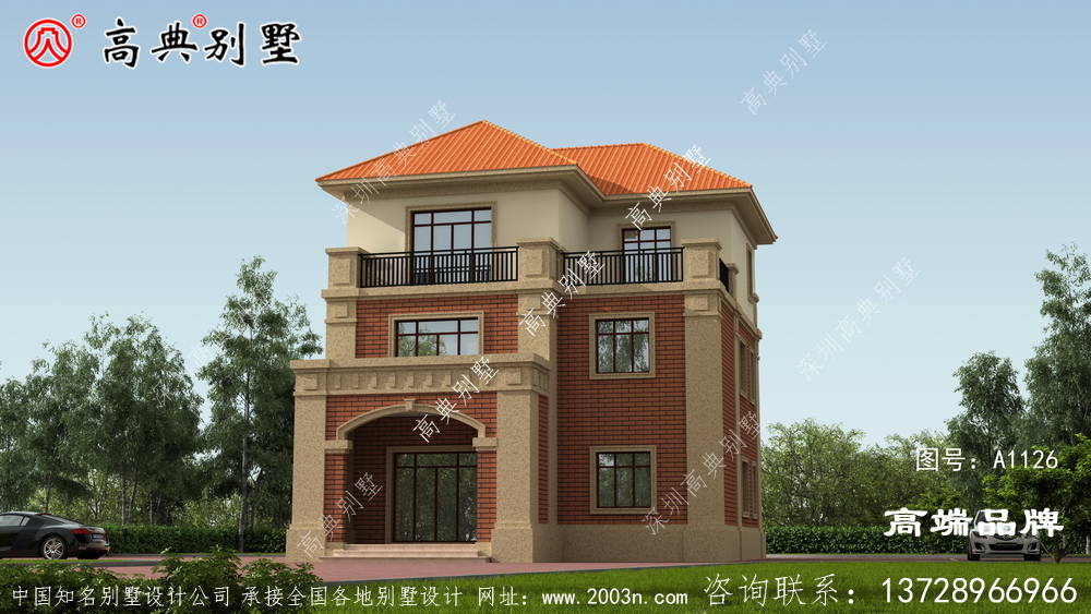 歐式風格三層別墅設計