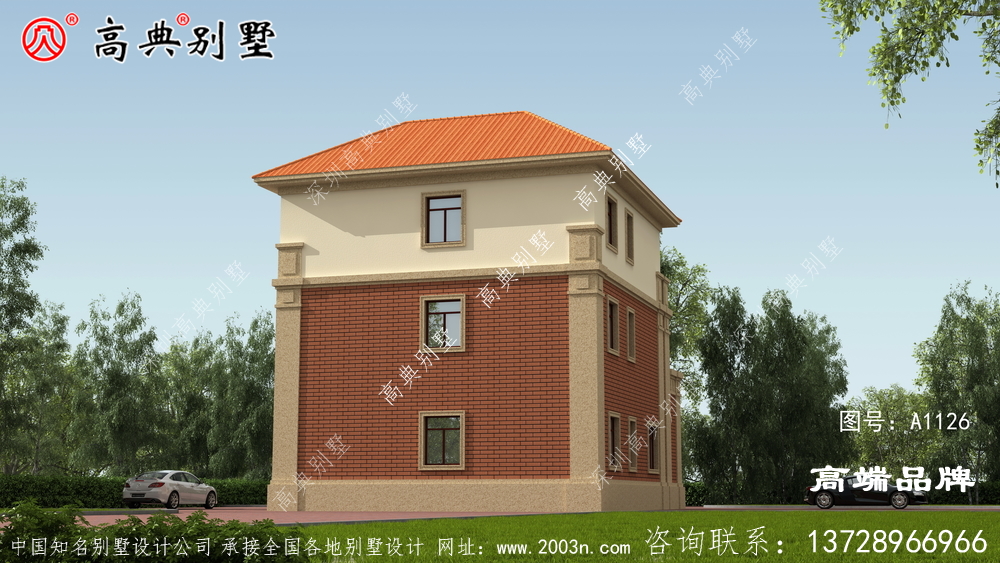 歐式風格三層別墅設計