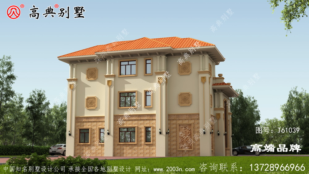 高雅三層歐式別墅設計圖