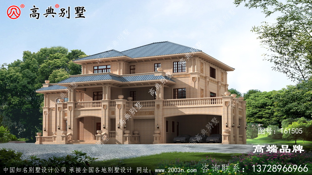 高端三層歐式別墅設(shè)計圖紙及效果圖