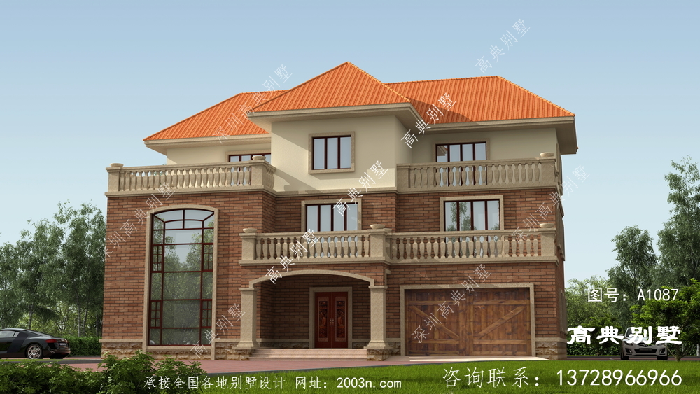 絕對領先的簡歐三層住宅設計圖