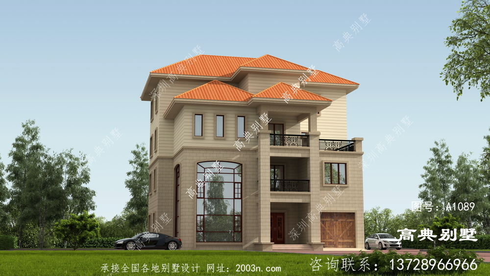 農(nóng)村四層別墅設(shè)計(jì)圖，外觀漂亮