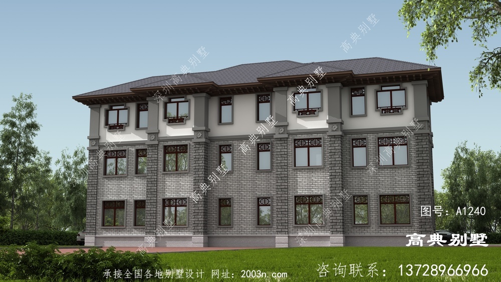 雙復式大廳中式別墅