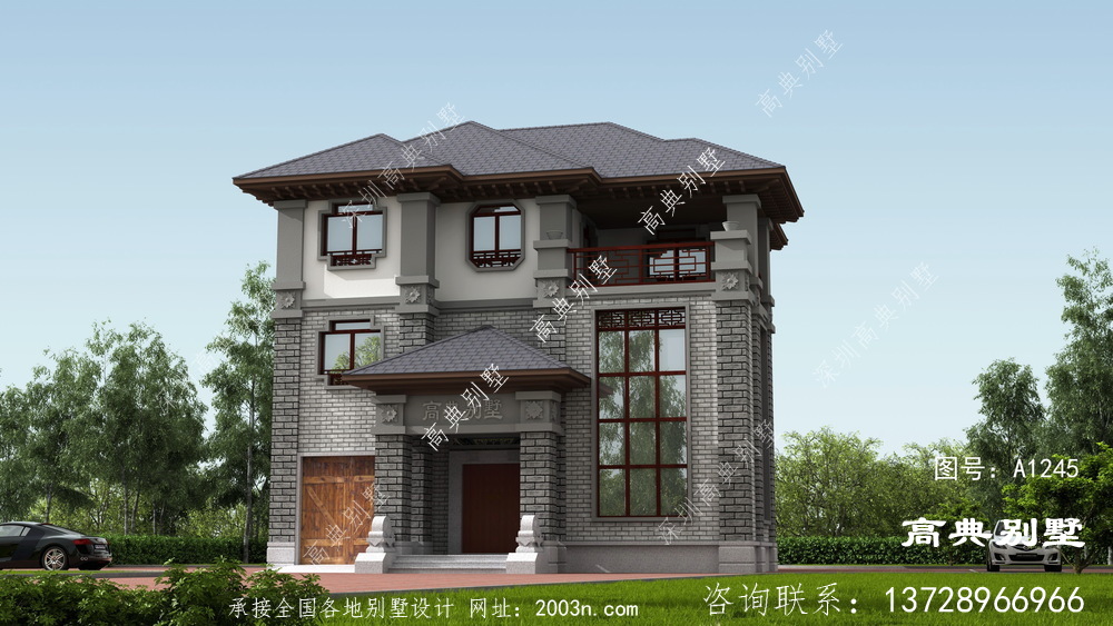 中式別墅這樣建，新穎不老氣