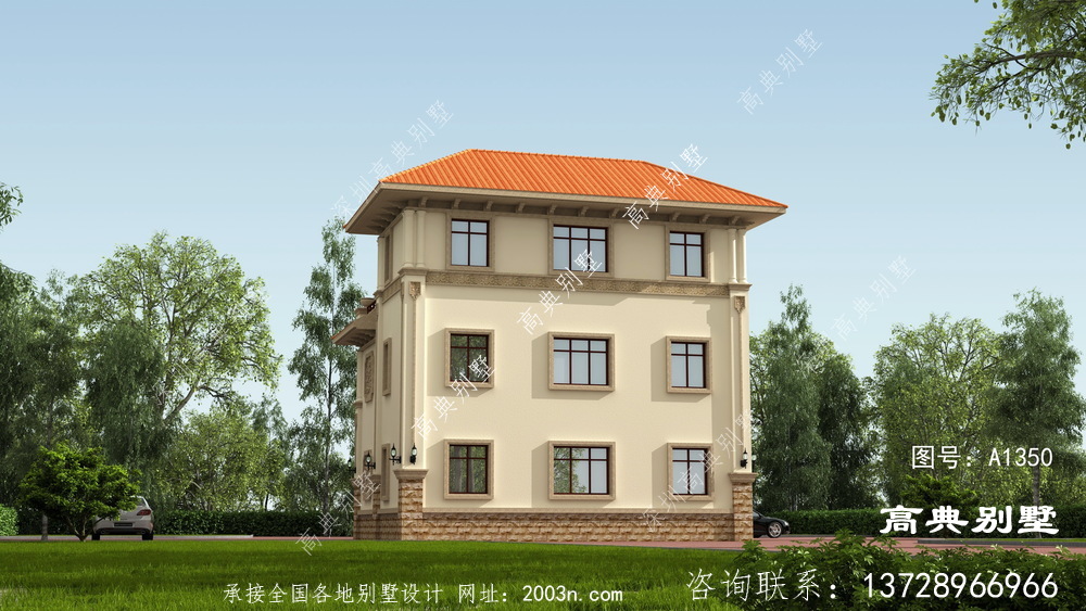 經濟實用的意大利風格三層別墅