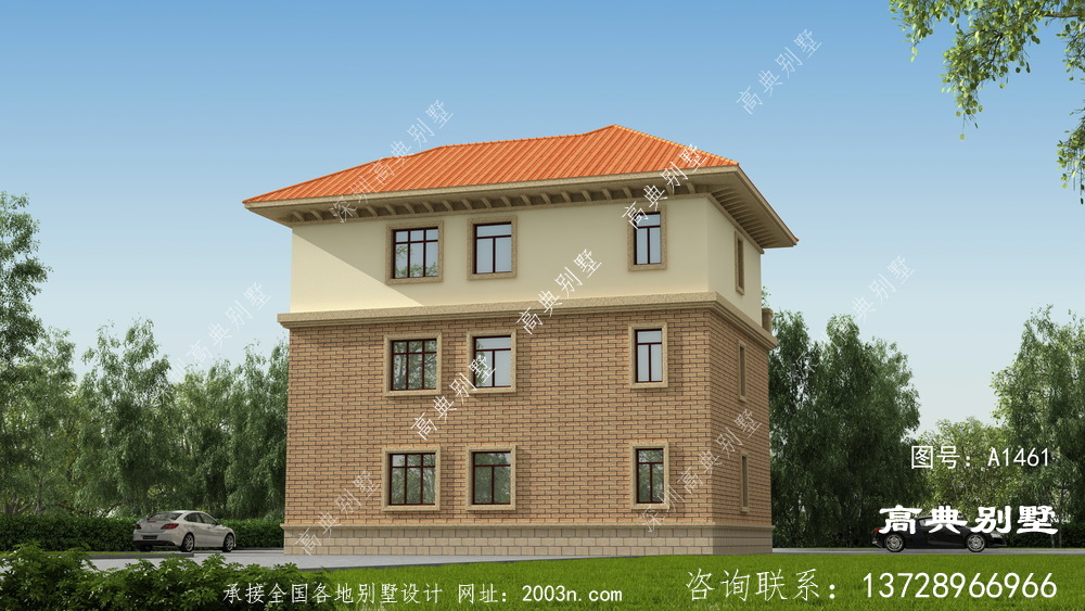 低調優雅的歐式風格三層別墅