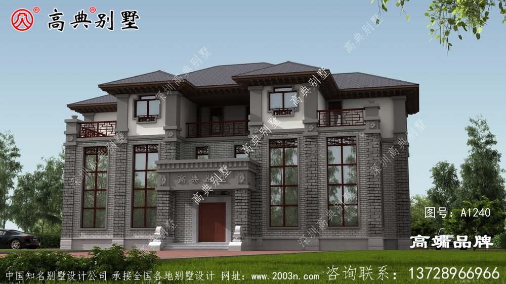 要大戶型？這款豪華雙復式大廳中式別墅，占地270平