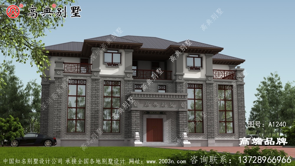 要大戶型？這款豪華雙復式大廳中式別墅，占地270平