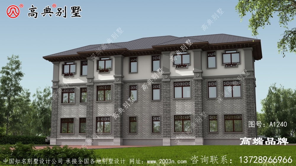 要大戶型？這款豪華雙復式大廳中式別墅，占地270平