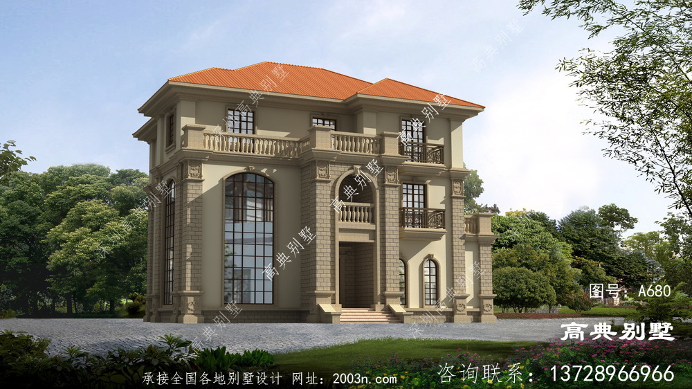 復式三層樓房設計圖，房型經典
