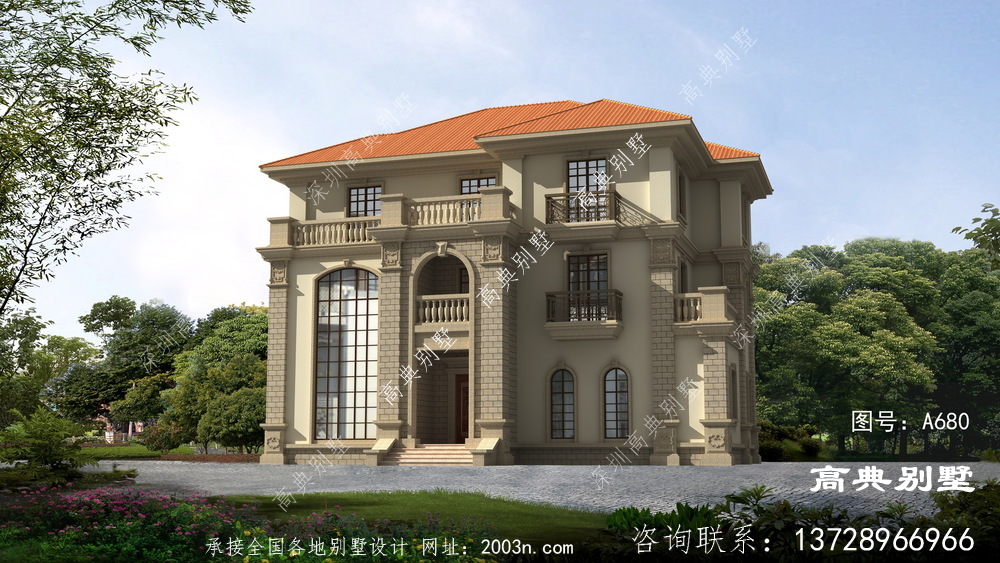 復式三層樓房設計圖，房型經典