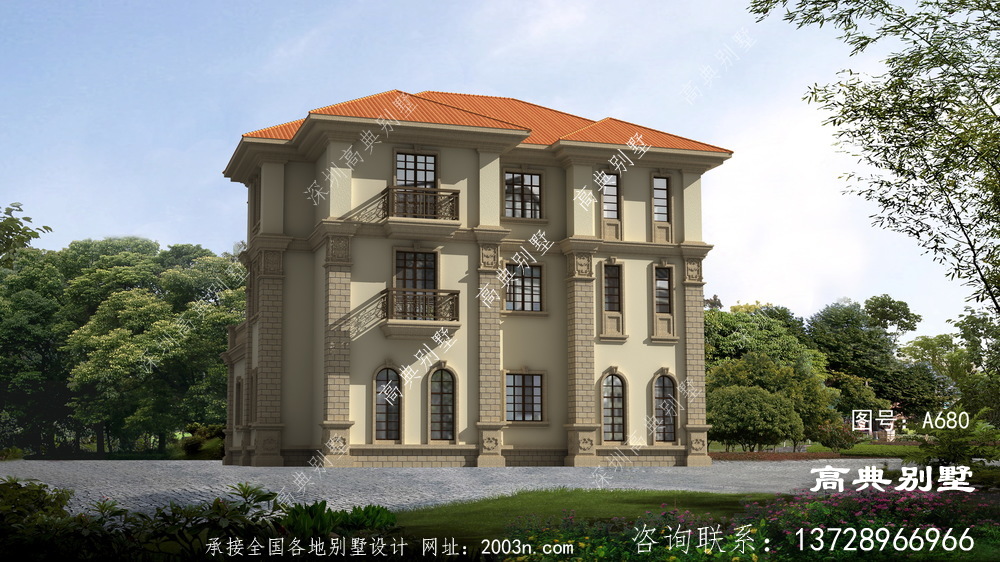 復式三層樓房設計圖，房型經典
