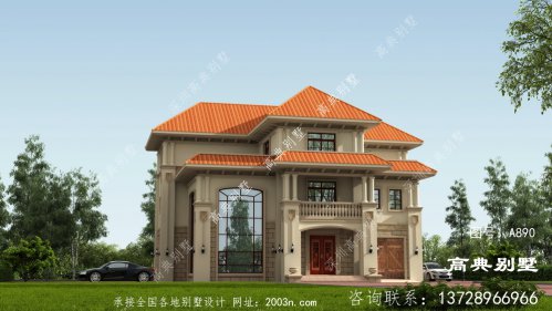 簡約雅致的農村意大利風格別墅設計圖