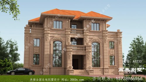 歐式石材三層別墅這樣建，人人都夸贊