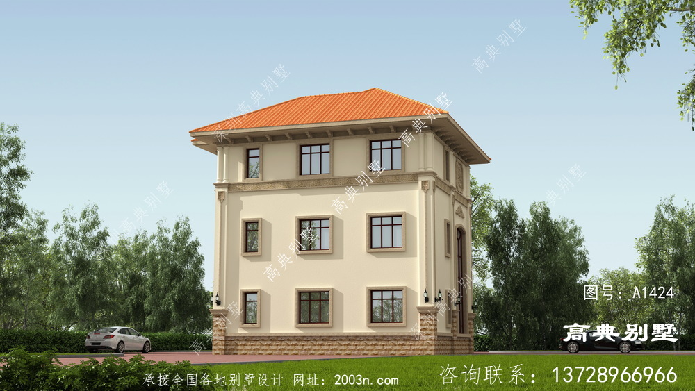 溫馨又實用意大利風格三層別墅