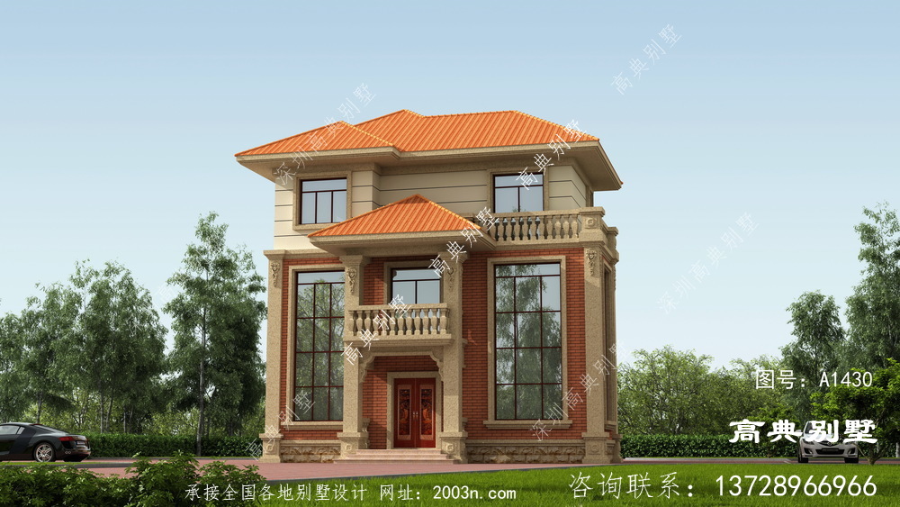 三層農村建別墅設計圖，采光效果優良