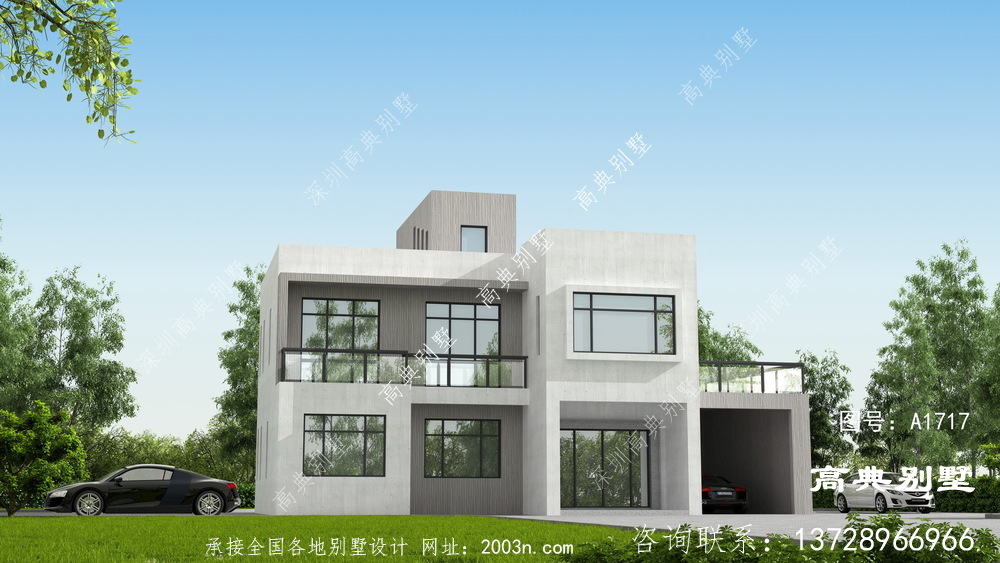 有打算建造一棟兩層現(xiàn)代風(fēng)格平屋頂別墅嗎？