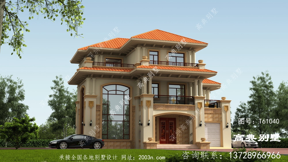 經典復式三層歐式風格別墅住宅設計圖