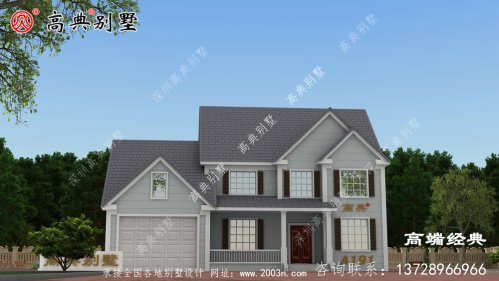 儋州市二層樓別墅設(shè)計圖，造價45萬，