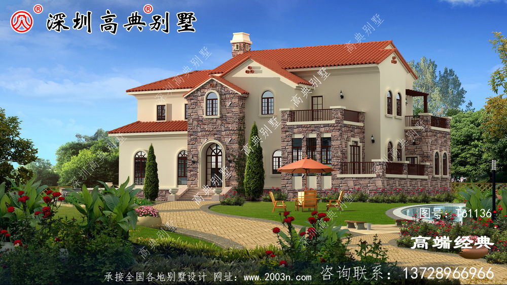 二層別墅，50萬就能建，花最少錢的建最美的別墅！
