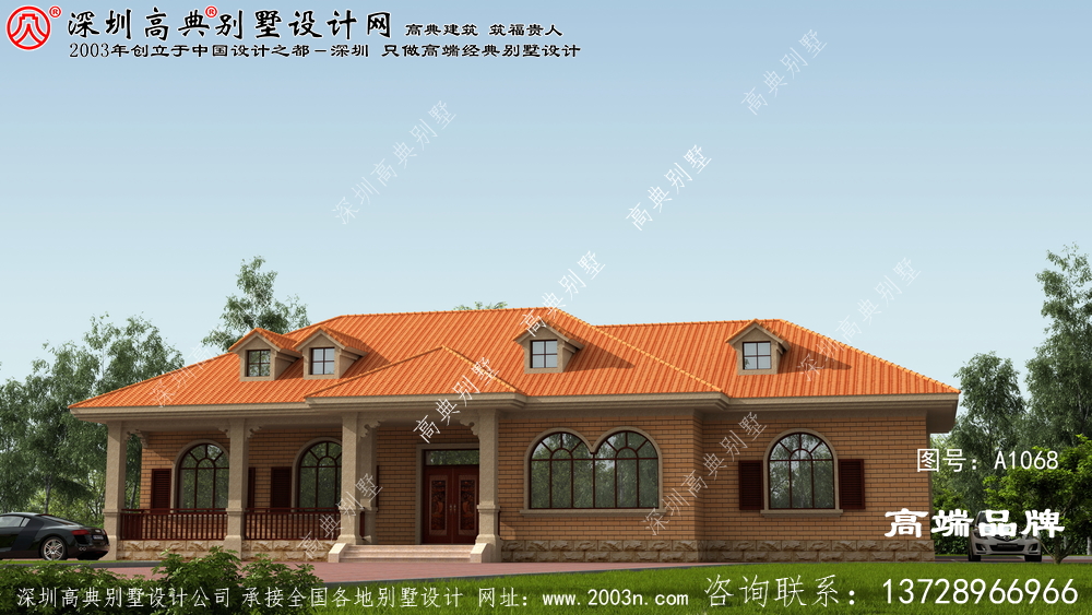一層平房設計圖，簡單又溫馨，農村人的理想居住戶型