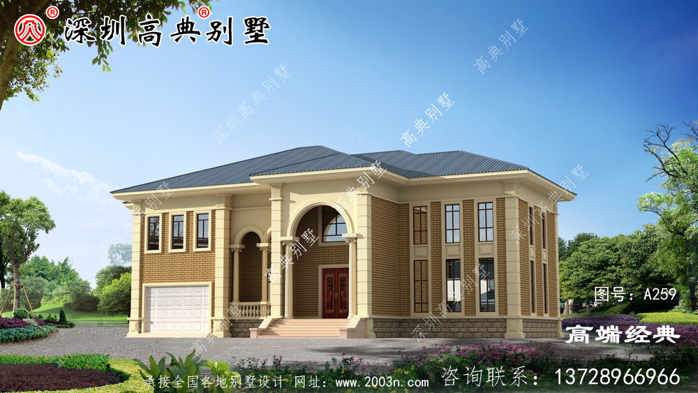 一款農(nóng)村平房歐式裝修風(fēng)格別墅設(shè)計圖，家里人看了笑的合不攏嘴