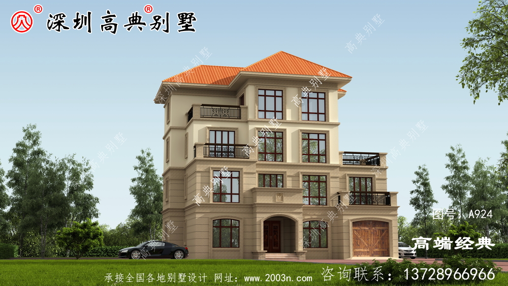四層歐式別墅布局圖，追求舒適，兼顧精致優雅。