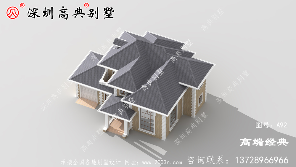 兩層別墅還帶車(chē)庫(kù)，非常實(shí)用比別人建的高層別墅高,有面子也不浪費(fèi)